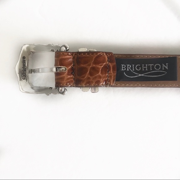 Brighton Brown Belt Silver Charms B30574 (S/28) - Picture 5 of 6